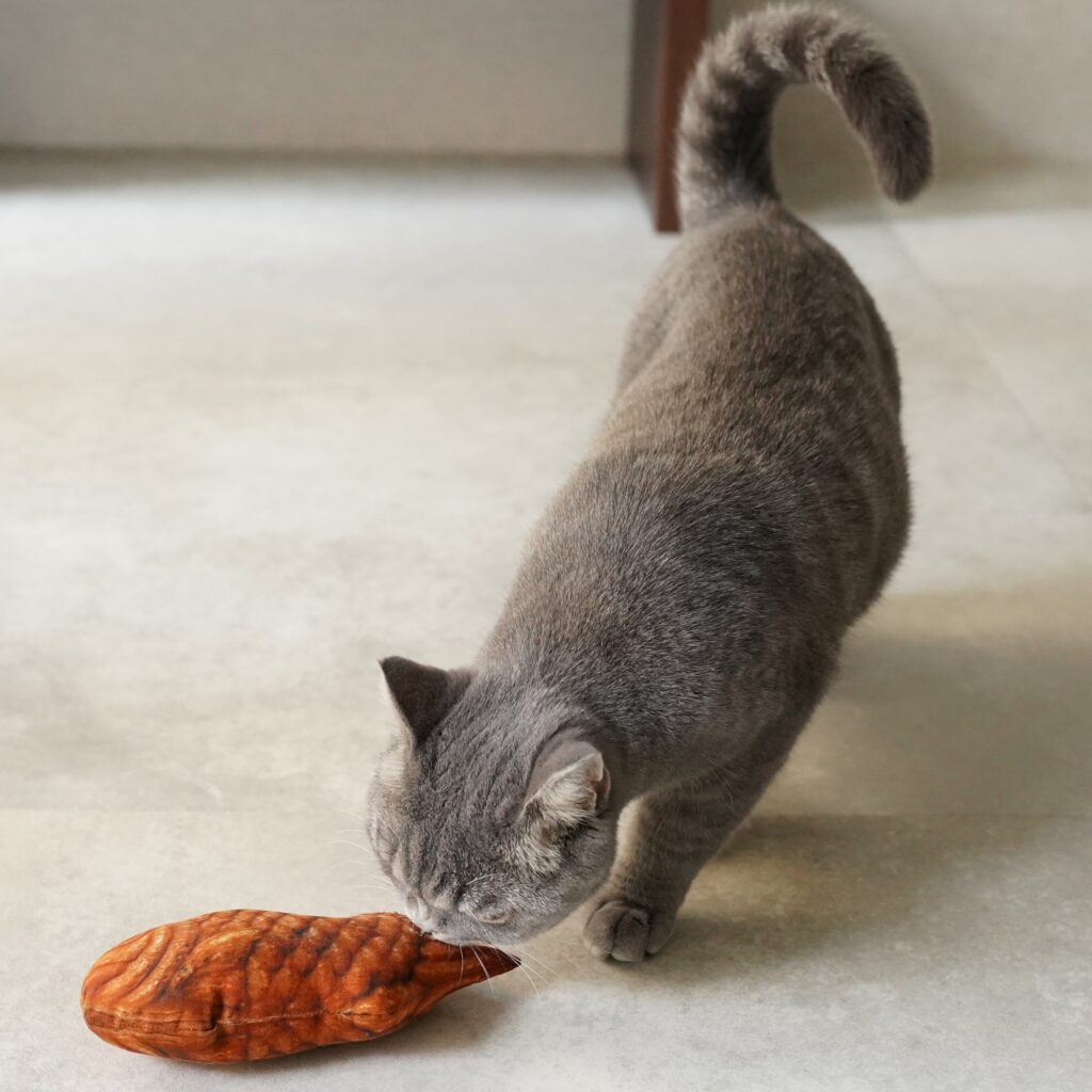 たい焼きキッカー　猫のおもちゃ