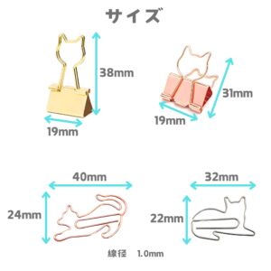 猫型クリップセット